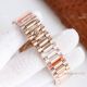 Swiss Replica Rolex Daydate 36 Rose Gold Diamond-Paved Dial with Baguette rainbow Markers (6)_th.jpg